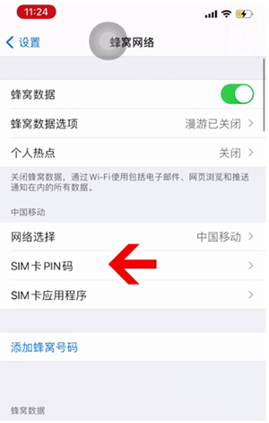 炎陵苹果14维修网分享如何给iPhone14的SIM卡设置密码 