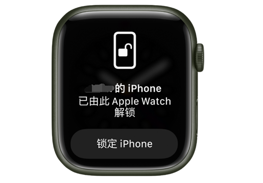 炎陵苹果手机维修分享用 AppleWatch 解锁配备面容 ID 的 iPhone方法 