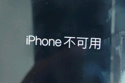 炎陵苹果服务网点分享锁屏界面显示“iPhone 不可用”如何解决 